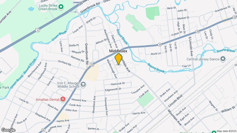 Middlesex Village Townhomes Map and Location Details