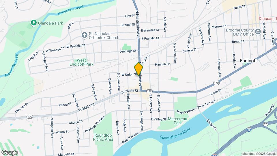 104 Nanticoke Ave Map and Location Details