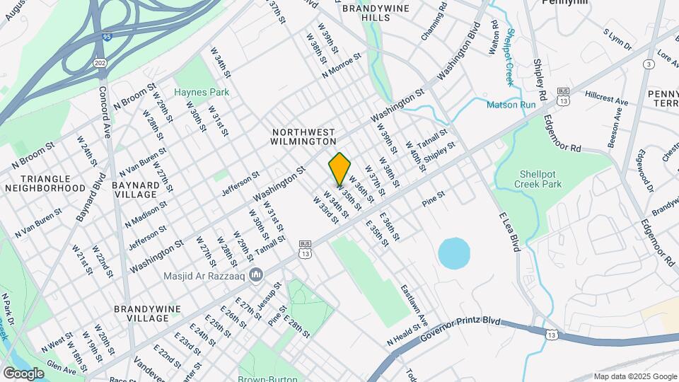 106 W. 35th Street, Unit 1 - Downstairs Map and Location Details