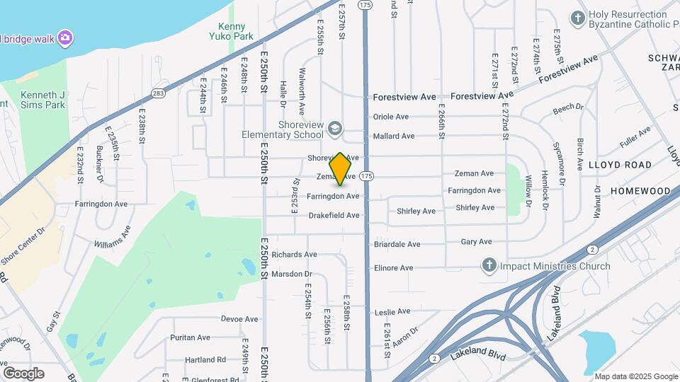 25731 Farringdon Ave Map and Location Details