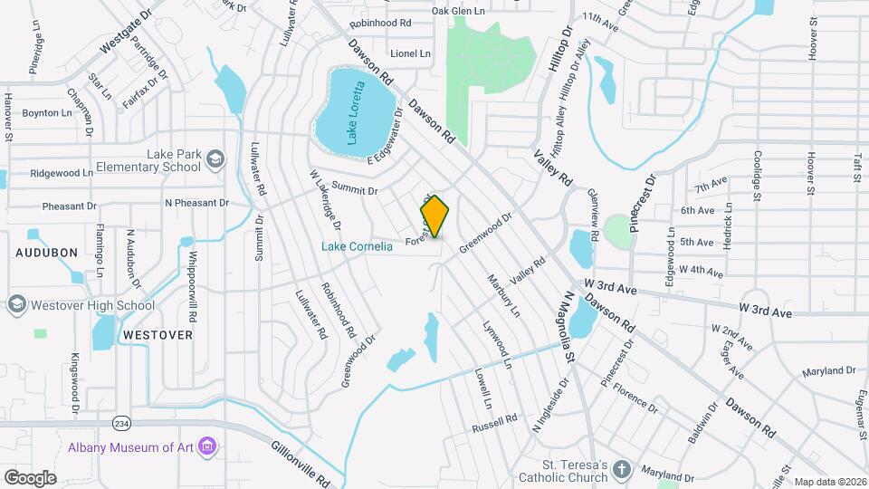 1016 Forest Glen Dr Map and Location Details