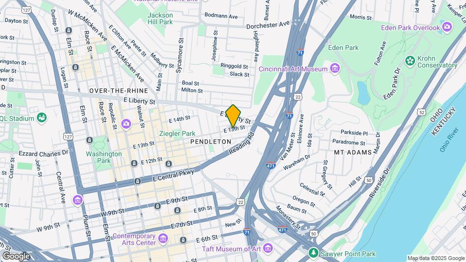525 E 13th St Map and Location Details
