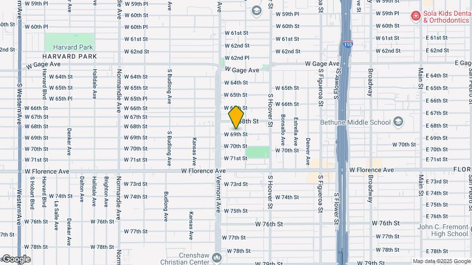 923 W 69th St Map and Location Details
