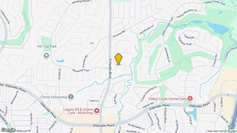 2941 Hidden Creek Ln Map and Location Details