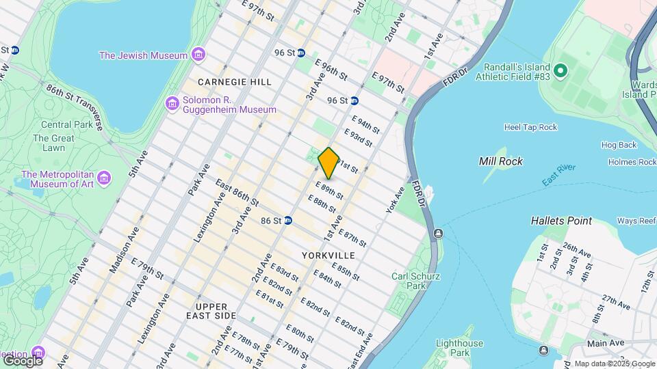 315 E 89th St-Unit -1a Map and Location Details