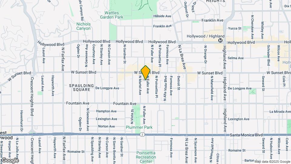 1433 N Fuller Ave Map and Location Details