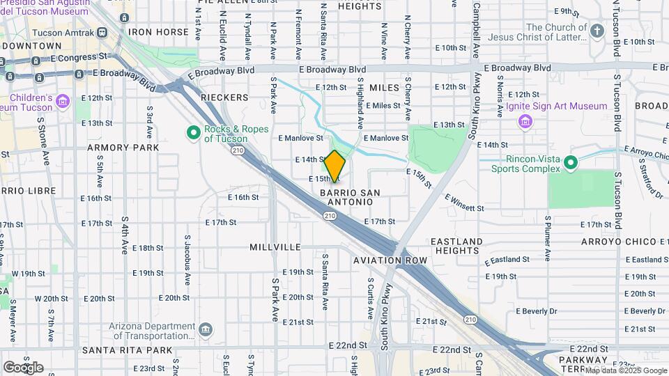 615 S Santa Rita Ave Mapa y Detalles de la Ubicación