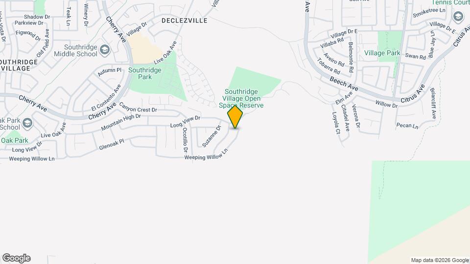 11958 Weeping Willow Ln Map and Location Details