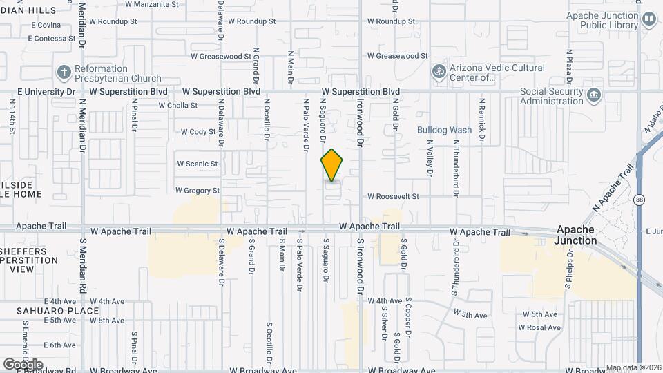 275 N Saguaro Dr Mapa y Detalles de la Ubicación