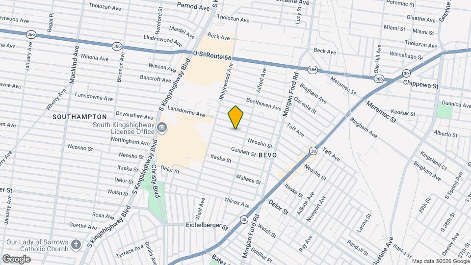 4427 Neosho St Map and Location Details