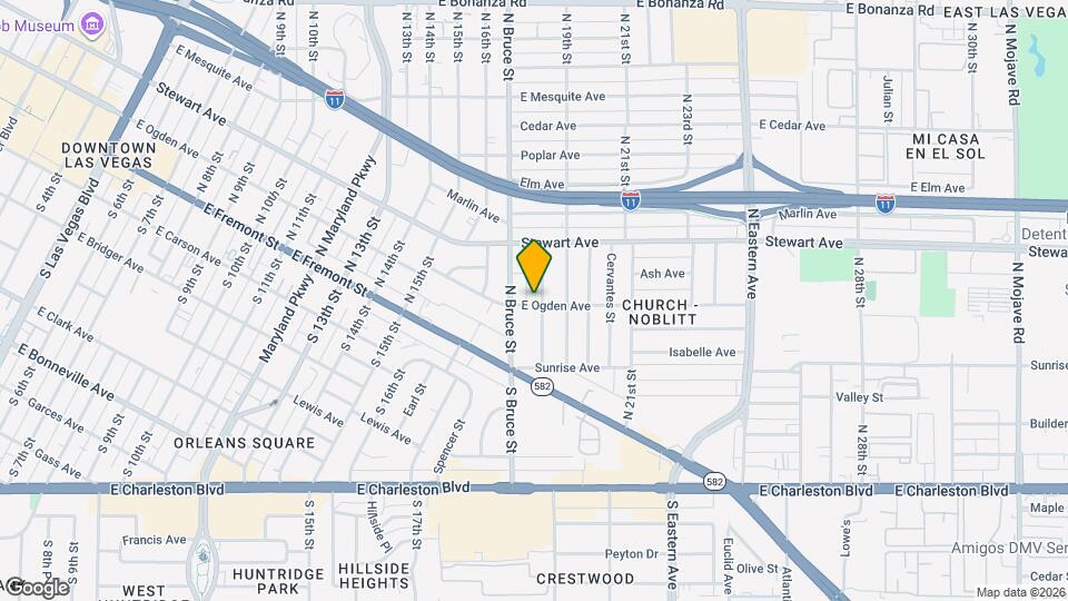 201 N 18th St Map and Location Details