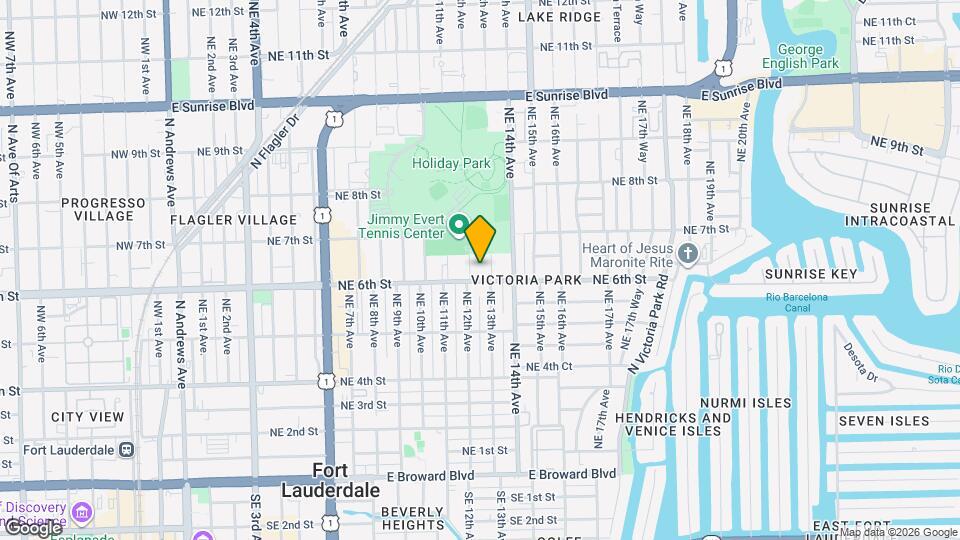 626 NE 12th Ave Map and Location Details