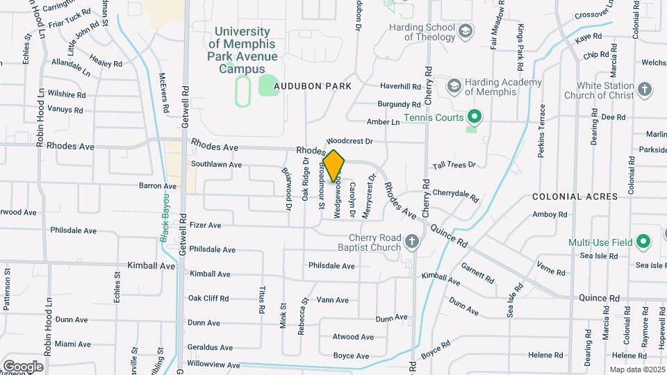 1277 Wedgewood St Map and Location Details