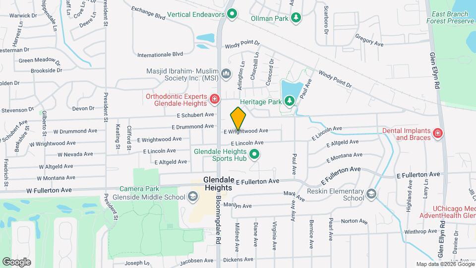 235 E Wrightwood Ave Map and Location Details