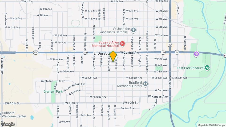 812 W Ash Ave Map and Location Details