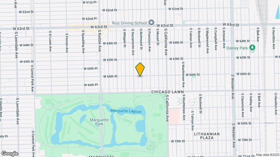 6606 S Richmond St Map and Location Details