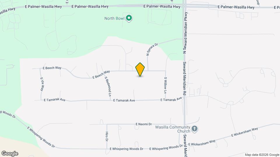 3320 E Beech Way, Unit #1 Map and Location Details