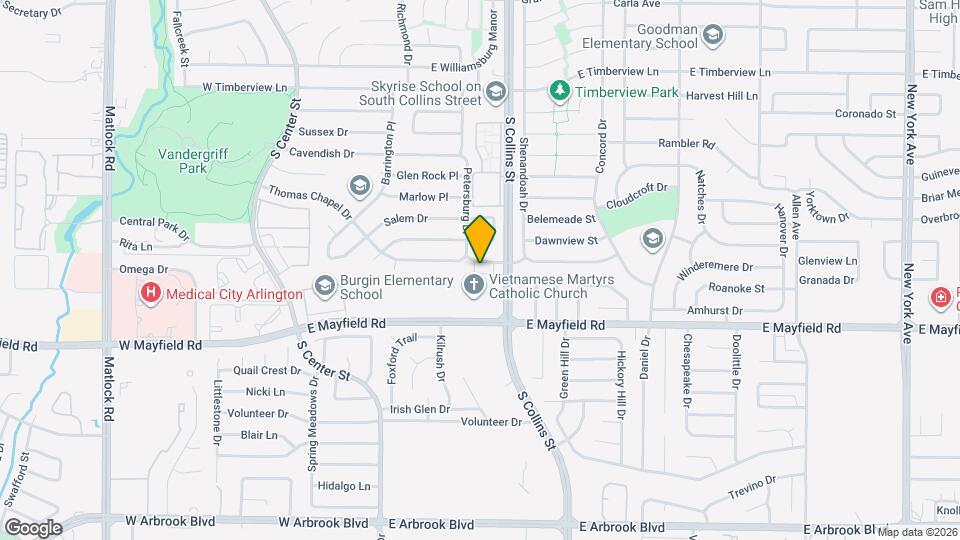 804 Custer St Map and Location Details