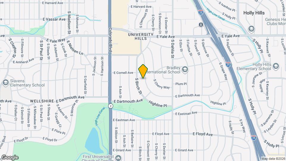 3035 S Clermont Dr Map and Location Details