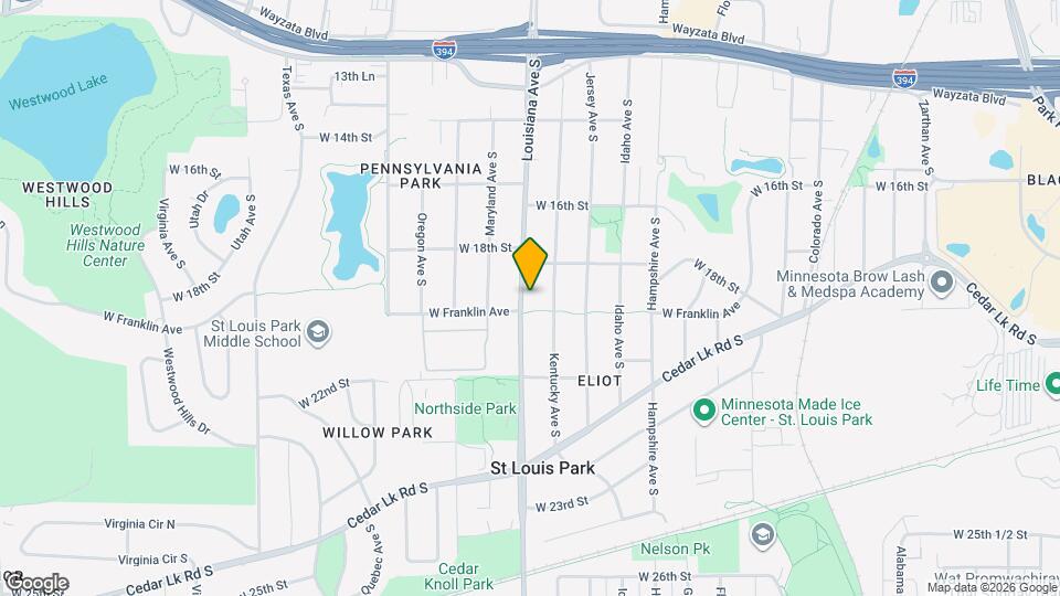 1829 Louisiana Ave S Map and Location Details