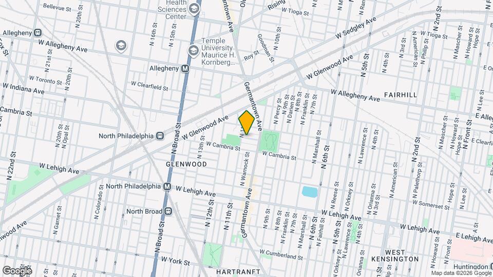 1038 W Orleans St Map and Location Details