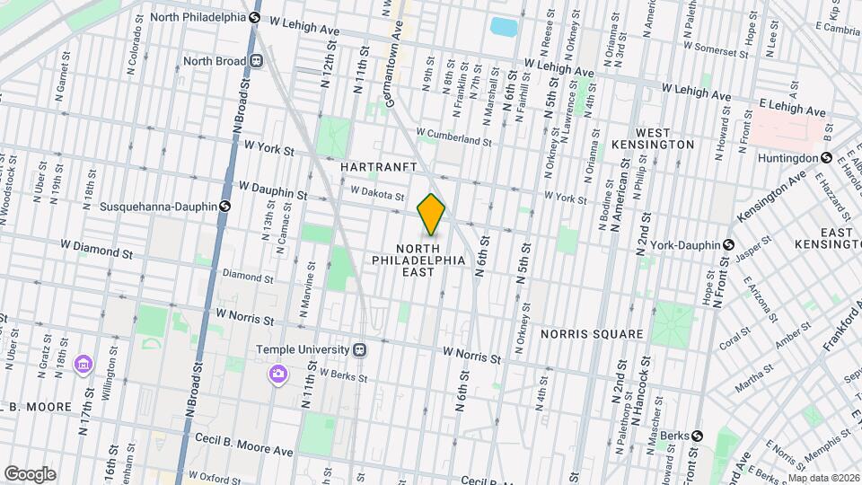 2226 N Franklin St Map and Location Details