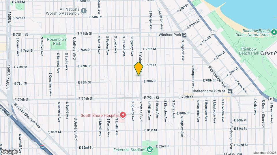 7746 S Yates Blvd Map and Location Details
