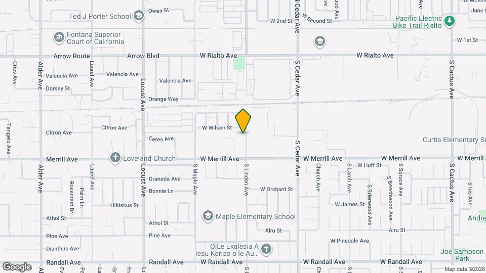 414 S Linden Ave Map and Location Details