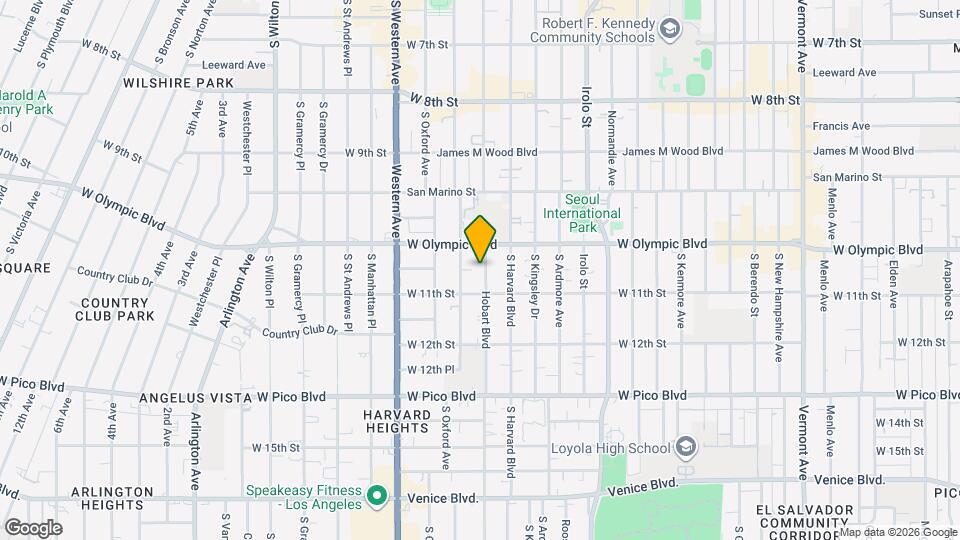 1029 S Hobart Blvd, Unit 402 Mapa y Detalles de la Ubicación
