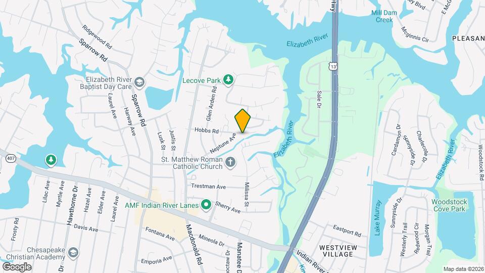 1033 Hobbs Rd Map and Location Details