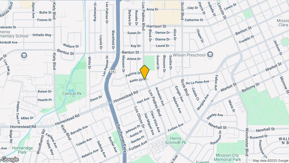 842 Los Padres Blvd Map and Location Details