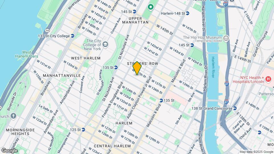 235 W 136th St Mapa y Detalles de la Ubicación