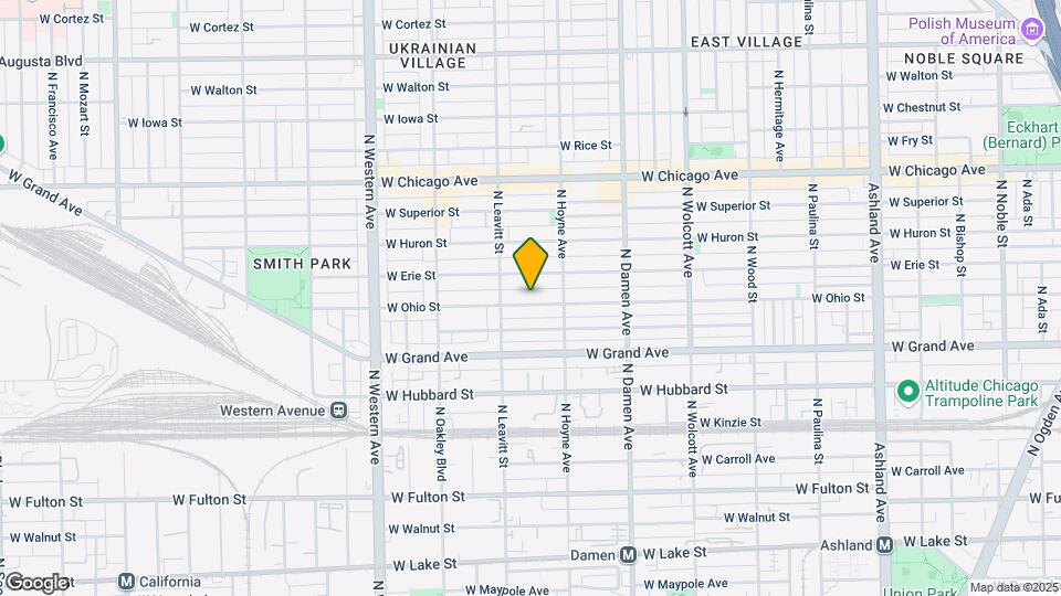 2132 W Ohio St, Unit Apt 1 Map and Location Details