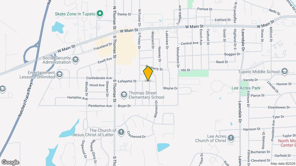 2303 Lafayette St Map and Location Details