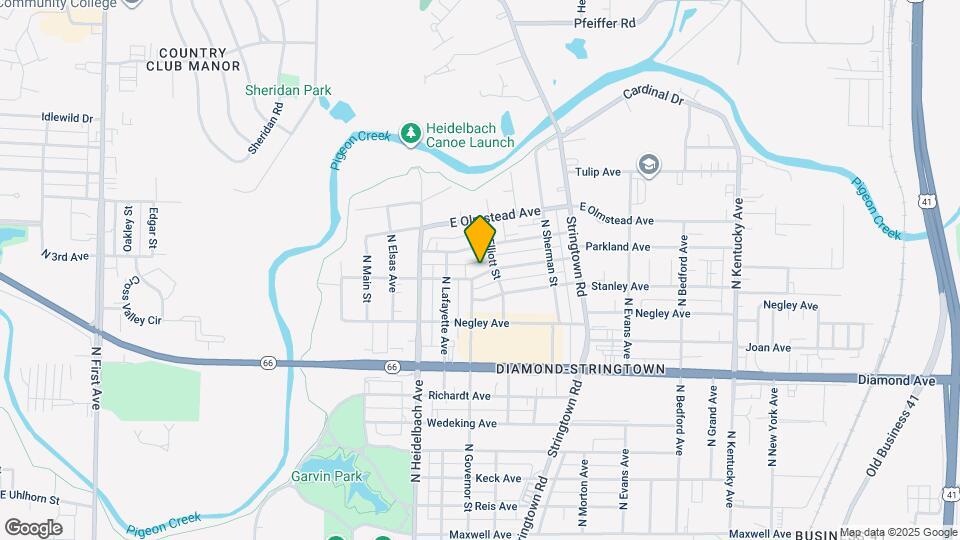 408 E Parkland Ave Map and Location Details