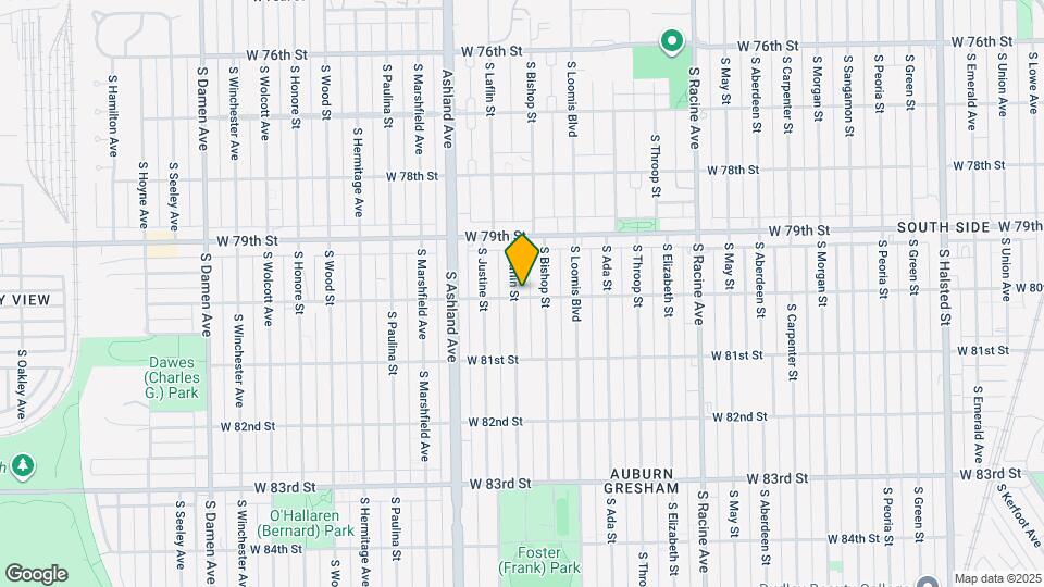 7959 S Laflin St Map and Location Details