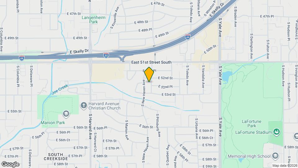 5220 S Oswego Ave Map and Location Details