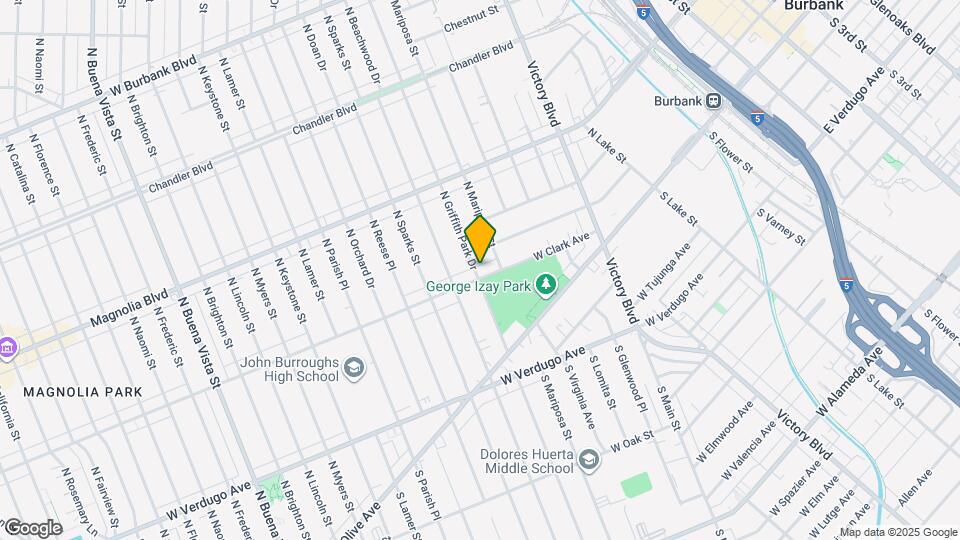 302 N Griffith Park Dr Map and Location Details