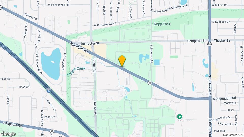 1119 E Algonquin Rd Map and Location Details