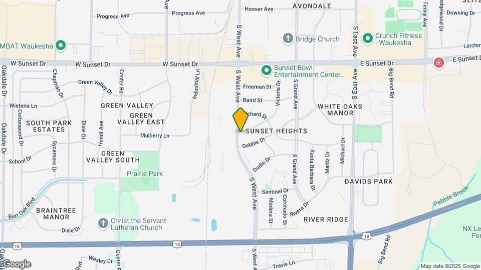 1705 S West Ave Mapa y Detalles de la Ubicación