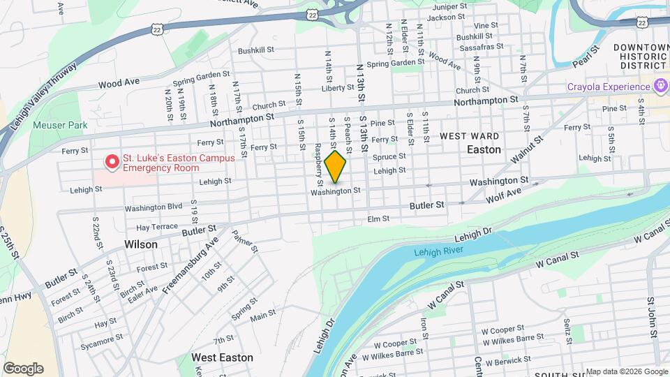 295 S 14th St Map and Location Details