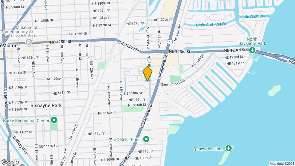 11870 NE 16th Ave Mapa y Detalles de la Ubicación