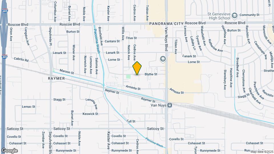 14700 Blythe St Map and Location Details