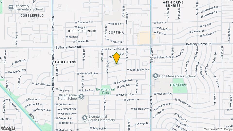 6944 W Solano Dr S Map and Location Details