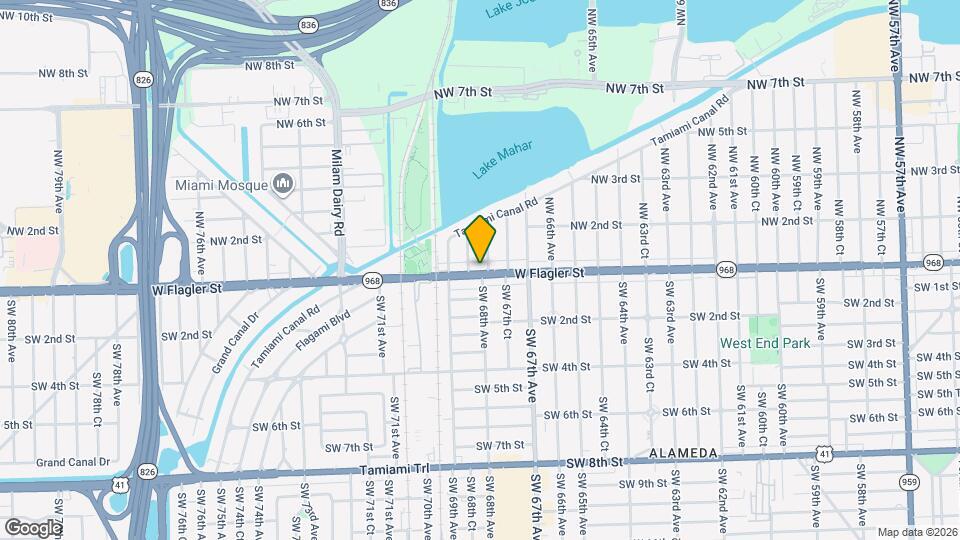 6825 W Flagler St Map and Location Details