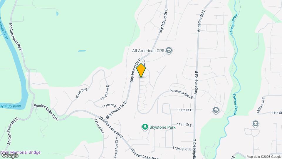 17602 108th St Ct E Map and Location Details