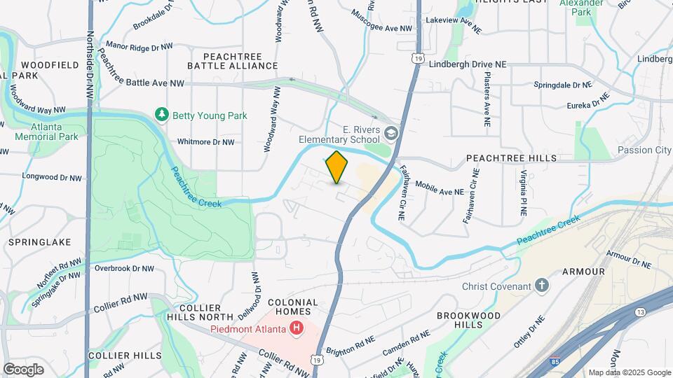 68 Peachtree Memorial Dr NW, Unit #3 Map and Location Details