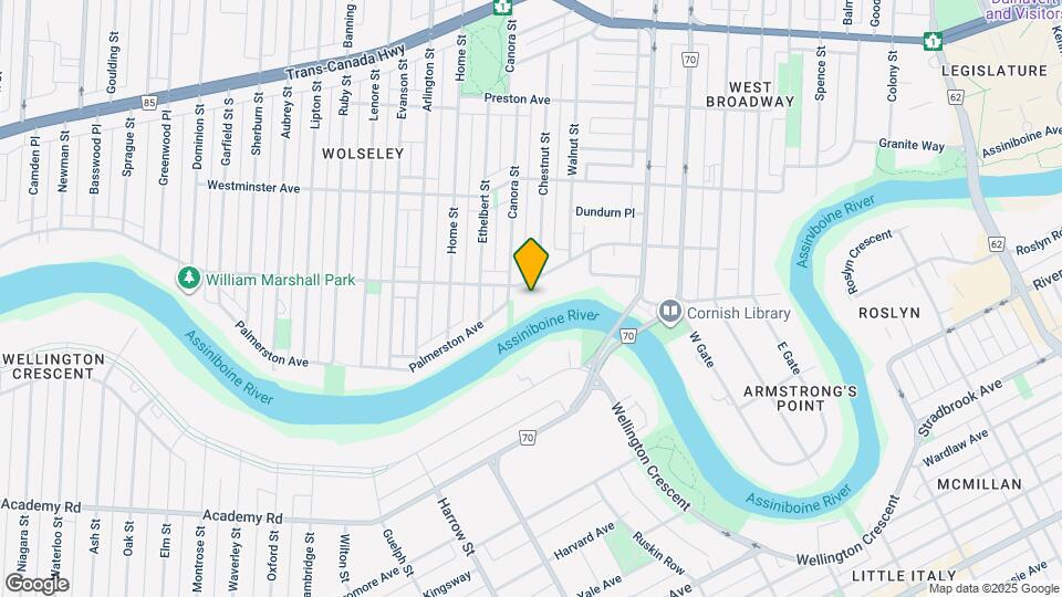 826 Wolseley Av Map and Location Details