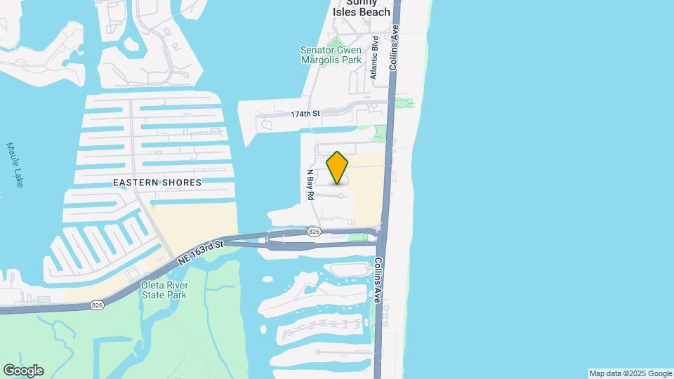 17021 N Bay Rd, Unit 102 Map and Location Details