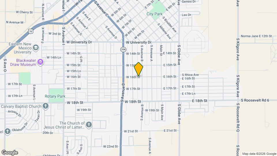 303 W 16th St Map and Location Details